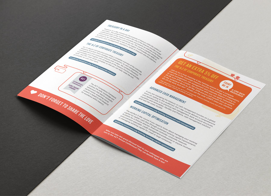 an example 4pp leaflet for a conference