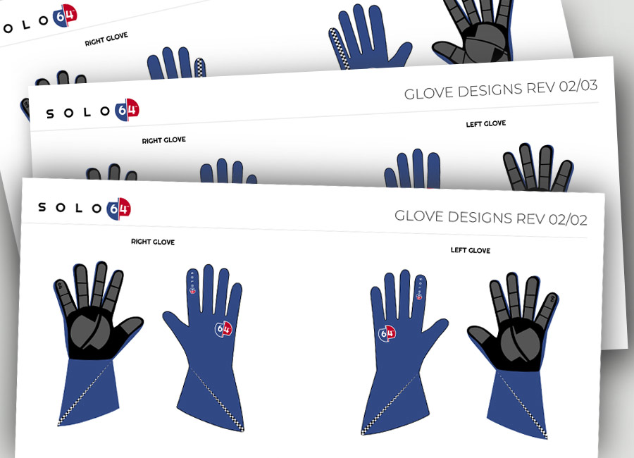 Solo 64 glove designs